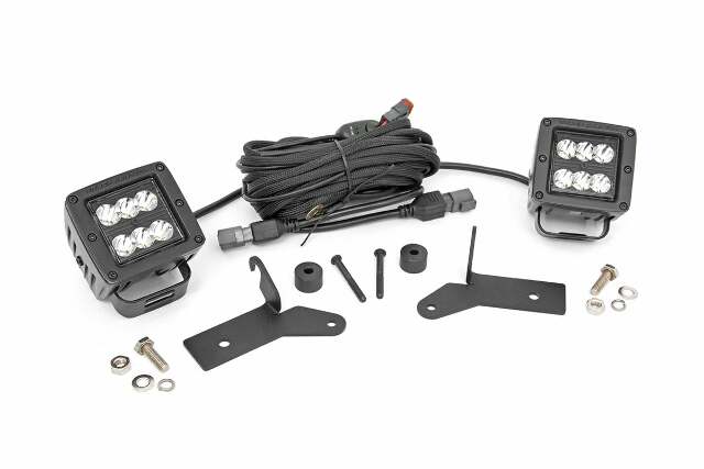 2" LED Kit Jeep 18-23Wrangler JL 20-23 Gladiator JT Blk-Series -1