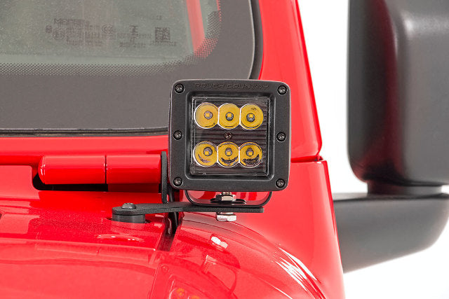 2" LED LWR Windshield Kit Wrangler JL Gladiator JT Blk-Series 70052DRLA