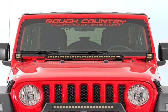 30" LED Hood Kit 18-23 Wrangler JL, 20-23 Gladiator JT BLK-Ser 70054