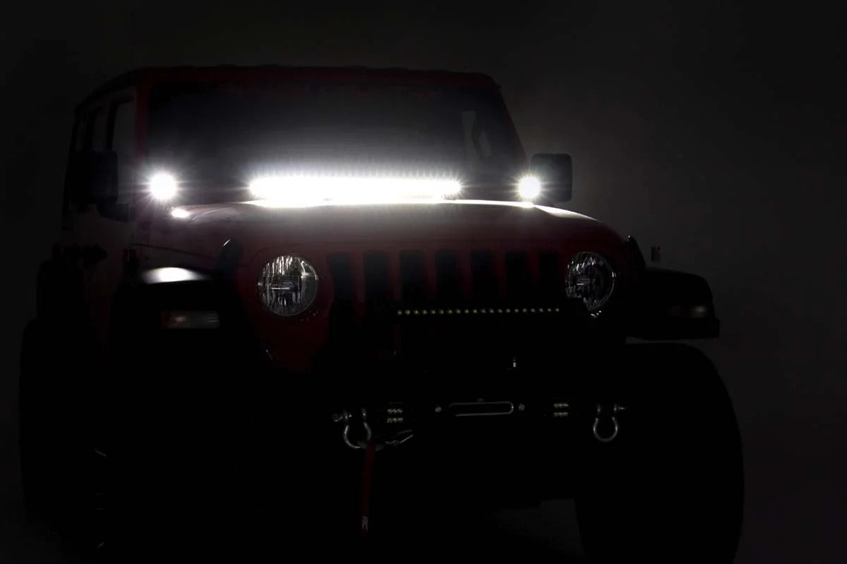 Rough Country 2in LED Cube Easy Mount Kit For Jeep Wrangler JL Gladiator JT 70062