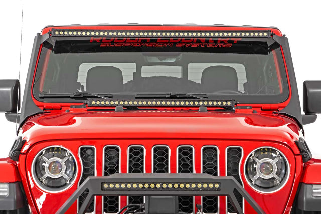 50" LED Lightbar Brackets 20-23 Gladiator JT 18-23 Wrangler JL 70063