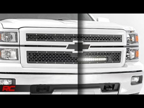 Chevy Mesh Grille w/30in Black Series LED 14-15 Silverado 1500