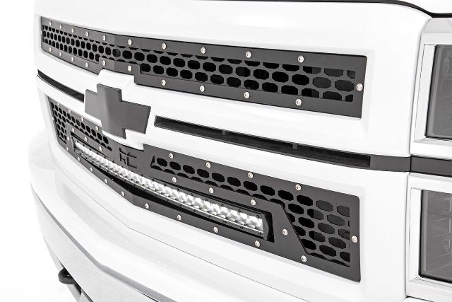 Chevy Mesh Grille w/30in Black Series LED 14-15 Silverado 1500