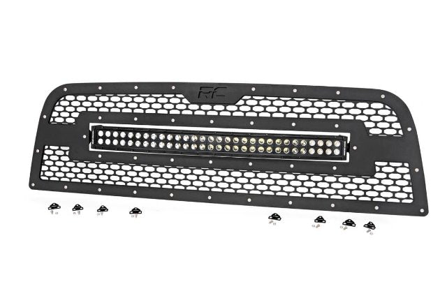 Dodge Mesh Grille w/30in Dual Row Black Series LED 13-18 RAM F 70152