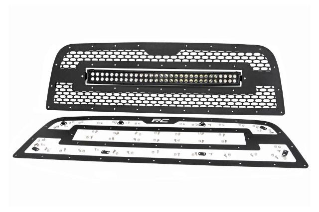 Dodge Mesh Grille w/30in Dual Row Black Series LED 13-18 RAM F 70152