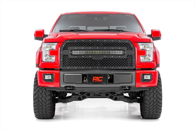 Ford Mesh Grille w/30in Dual Row Black Series LED 15-17 F-150 70193