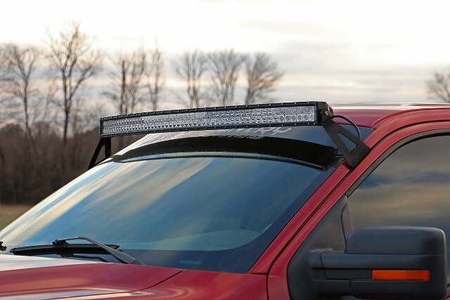 Ford 54" Curved LED Light Bar Windshield Mounts 04-14 F150 -1