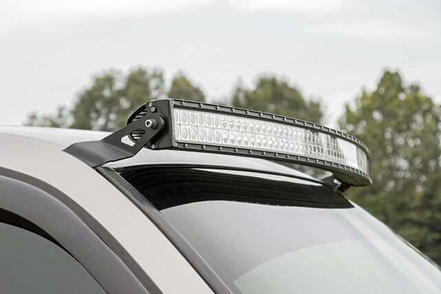 GM 54" Curved LED Light Bar Upper Windshield Mounts 99-06 PU/SUV -1