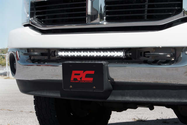 20" LED Light Bar Hidden Bumper Mounts 03-18 RAM 2500/3500 -3