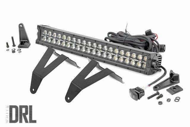 Dodge 20" LED Bumper Kit Black Series White DRL 19-20 RAM 1500 -1