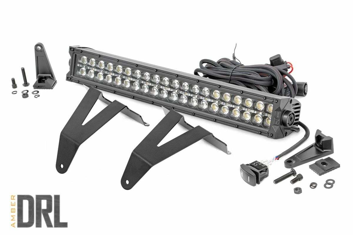 20" LED Bumper Kit BLK Ser w/Amber White DRL 19-20 RAM 1500