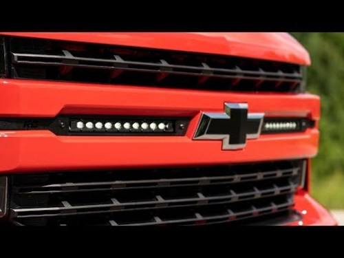 Chevy Dual 10in LED Grille Kit Black Series 19-22 Silverado 1500