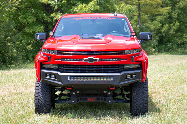 Chevy 2" LED Windshield Kit Black Series Spot Beam 19-20 Silverado