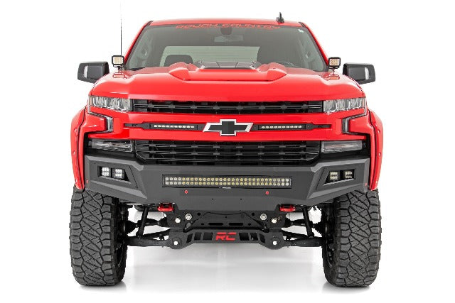 Chevy 2" LED Windshield Kit Black Serie Flood Beam 19-20 Silverado -3