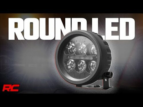 Black Series Round LED Light Pair 3.5" Amber DRL -2