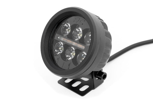 Rough Country Black Series Round LED Light Pair | 3.5 Inch | Amber DRL 70900A
