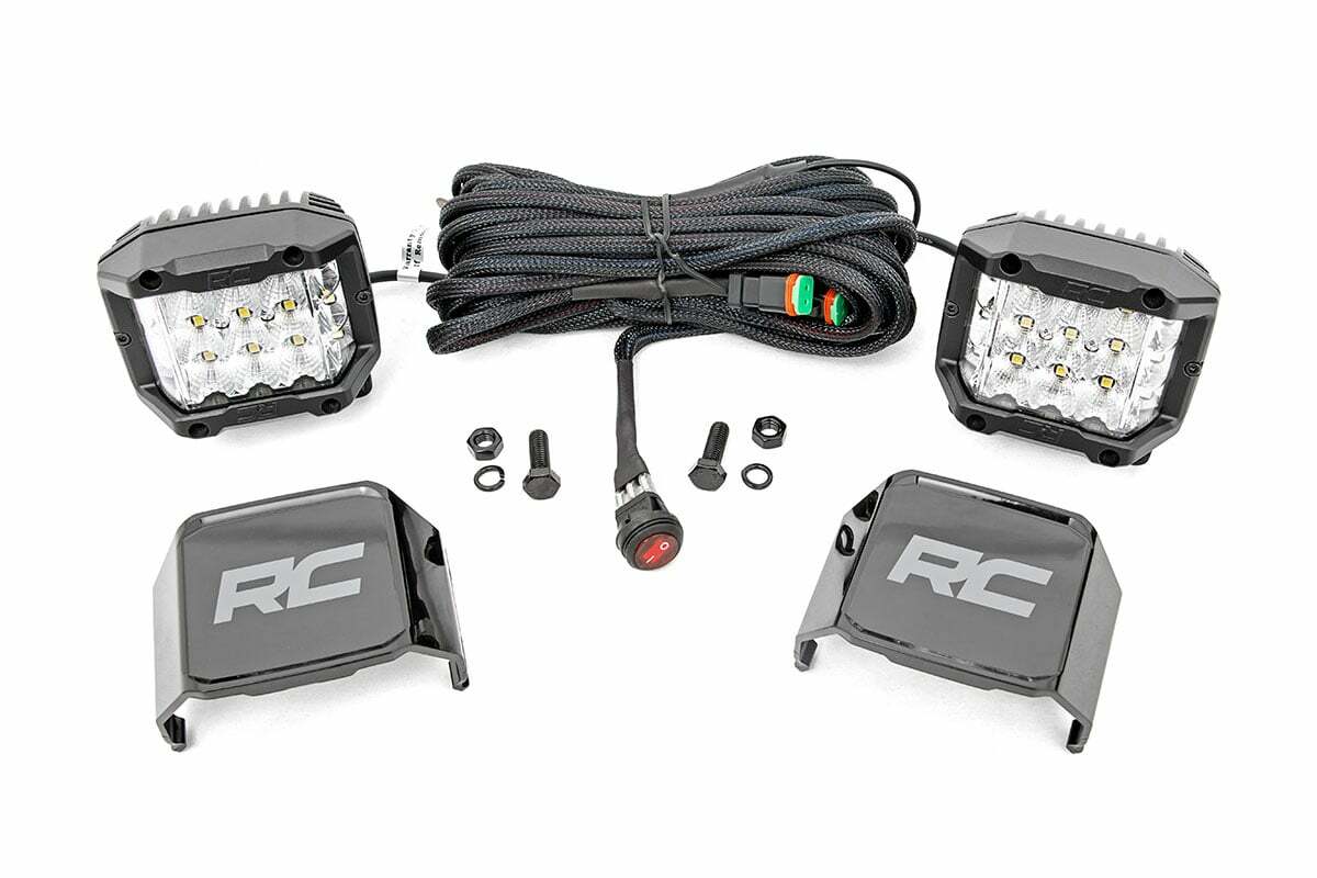 Rough Country 3-inch Wide Angle Osram LED Lights-Pair 70904