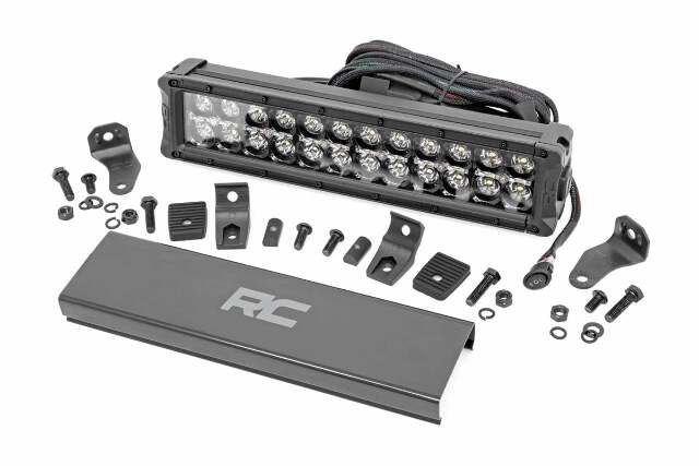 12-inch Cree LED Light Bar-Dual Row Black Series w/ Cool White DRL -1
