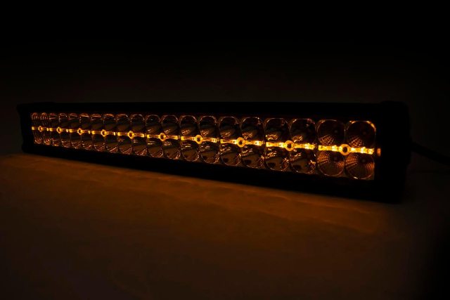 20-inch Cree LED Light Bar-Dual Row Chrome Series w/ Amber DRL 70920DA