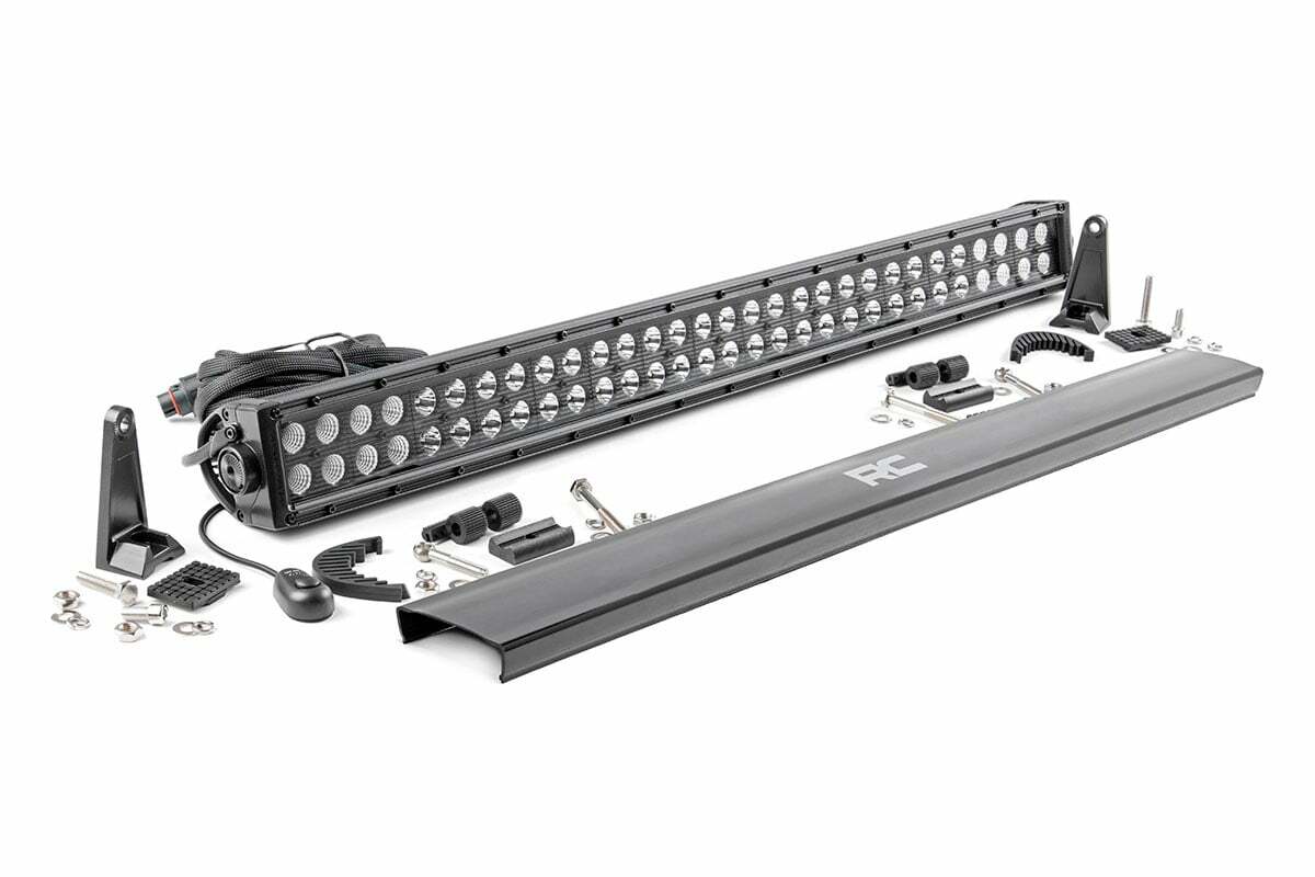 Rough Country 30" Straight Cree LED Light Bar-Dual-14400 Lumens Black Series 70930BL