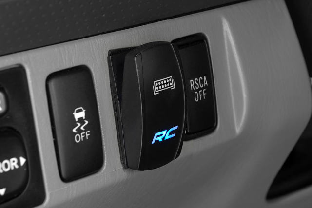 Rocker Switch 2x1 with Logo Blue Back Light - -4