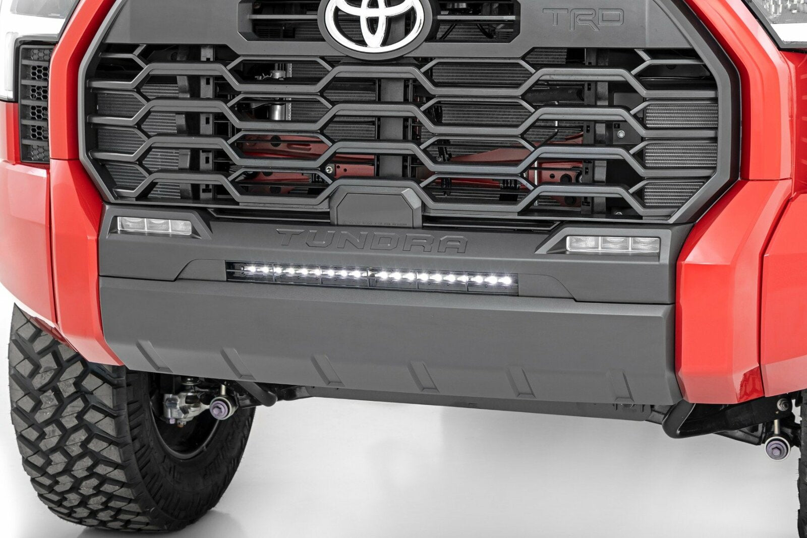 Rough Country LED Light Bumper Mount 20" Black Single Row Toyota Tundra 2022 71077