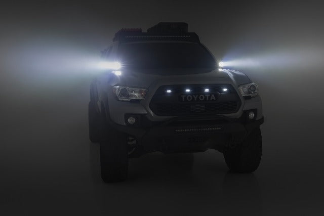 LED Ditch Mount 2" Black Pair Spot Toyota Tacoma 16-23 71080