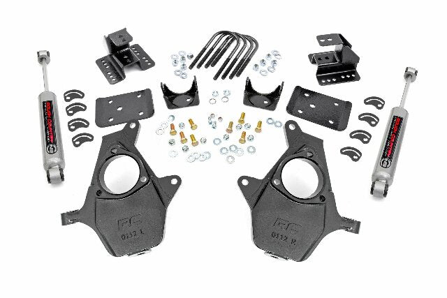 Rough Country Lowering Kit Knuckle 2"FR 4"RR Chevy/GMC 1500 14-18 71630