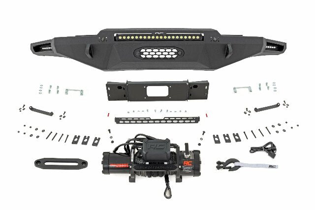 Hybrid Front Bumper 12000S Blk LED w/ White DRL Tundra 22-24 72008