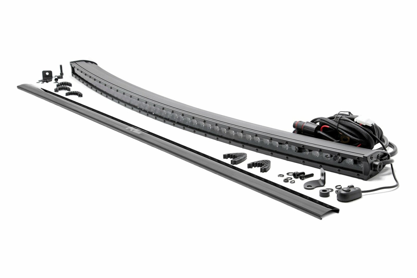Rough Country 50-inch Curved Cree LED Light Bar-Single Row Black Series 72750BL