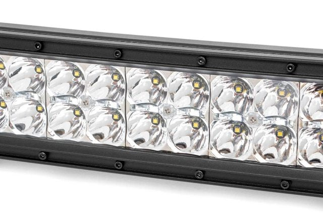 30"Curved Cree LED Light Bar-Dual Row Chrome Series Cool White DRL 72930D