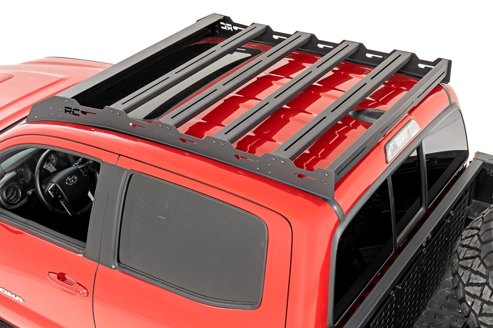 Rough Country Roof Rack w/ Front 40" LED Light for Toyota Tacoma Crew Cab 05-23
