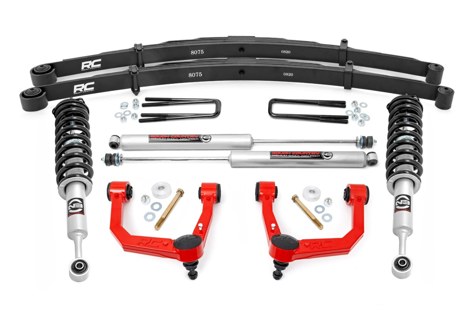 Rough Country 3.5" Lift Kit UCA N3 Struts for Toyota Tacoma 4WD 05-23 -1
