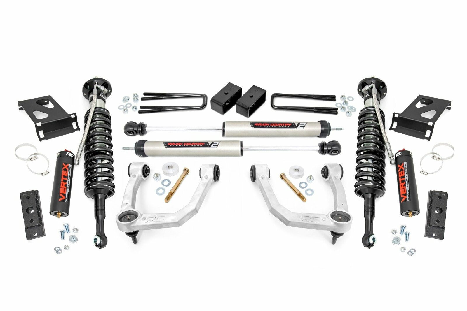 Rough Country 3.5" For Toyota Lift w/Vertex Coilovers/ V2 Shocks 05-23 Tacoma -1