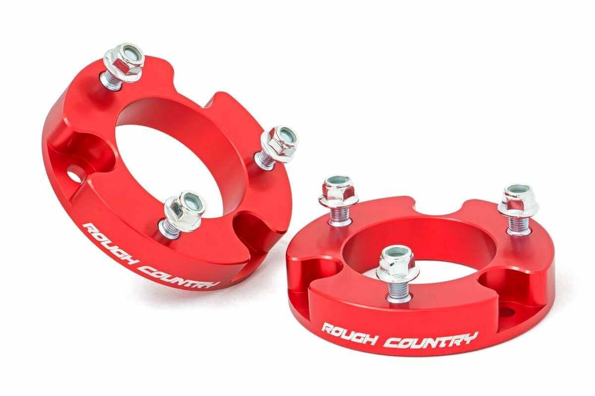 Rough Country 2in Toyota Leveling Lift Kit 05-23 Tacoma Red 744RED