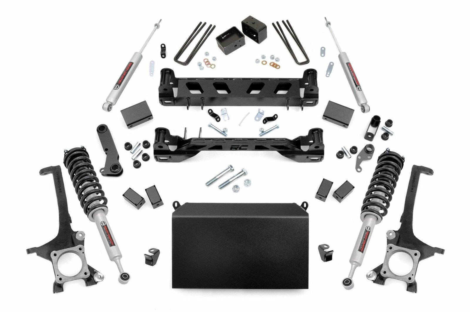 Rough Country 4" For Toyota Tundra Suspension Lift Kit w/N3 Front & Rear 16-21 -1