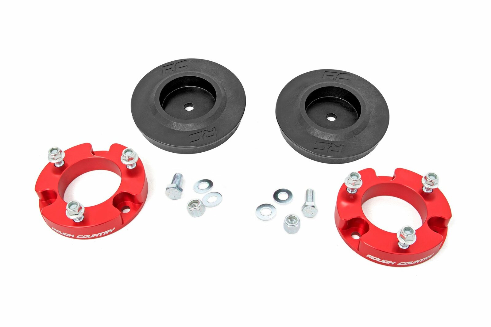 Rough Country 2in Suspension Lift Kit Red fits Toyota 07-14 FJ Cruiser 4WD/2WD -1