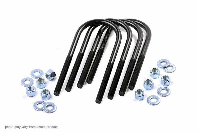 Rough Country 9/16-inch Round U-bolts 3.625 x 10.0 Set of 4 7655