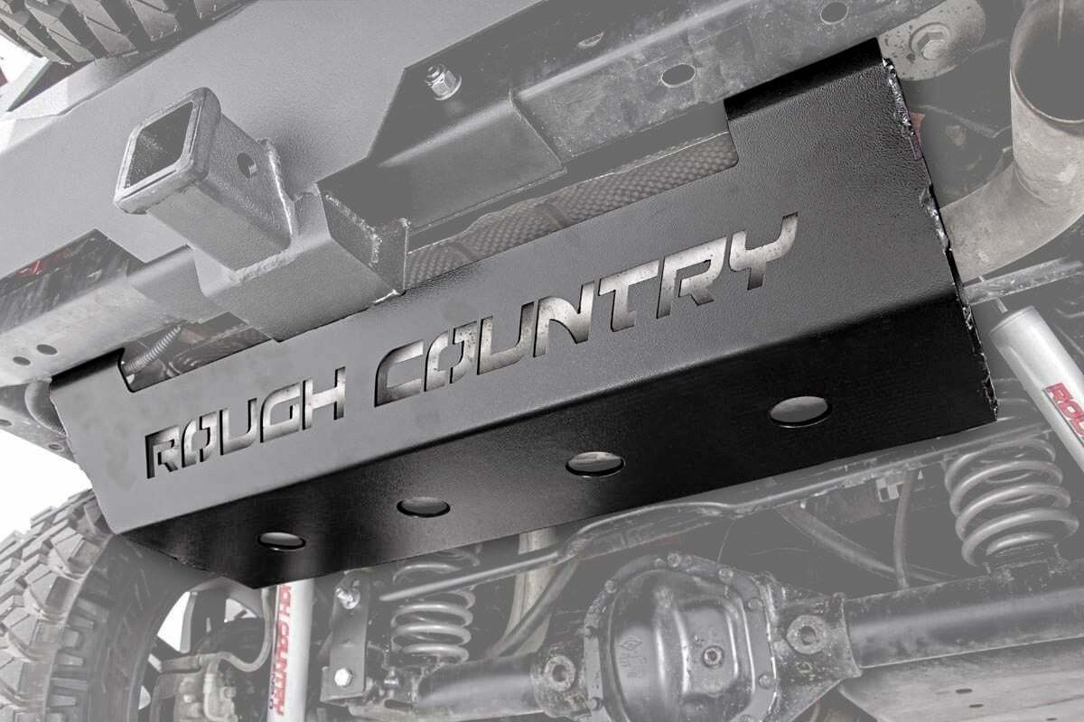 Rough Country Jeep Muffler Skid Plate 07-18 Wrangler JK 779