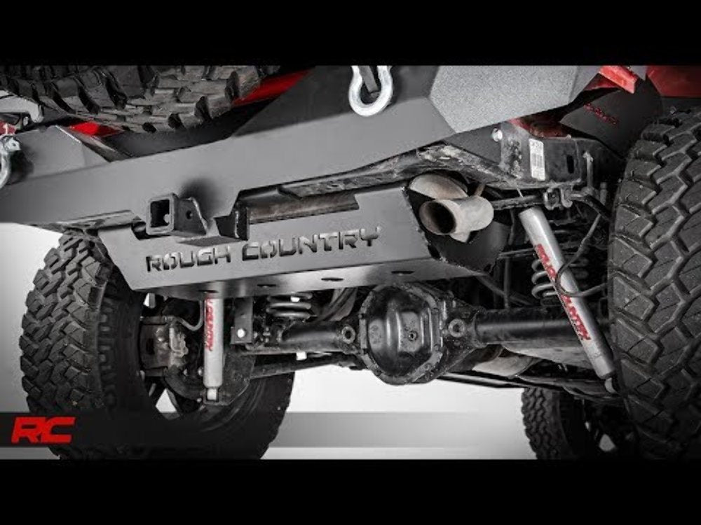 Rough Country Jeep Muffler Skid Plate 07-18 Wrangler JK 779