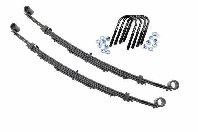 Rough Country Front Leaf Springs 4" Lift Pair GMC 1/2Ton Suburban 4wd 1969-1972 8001Kit