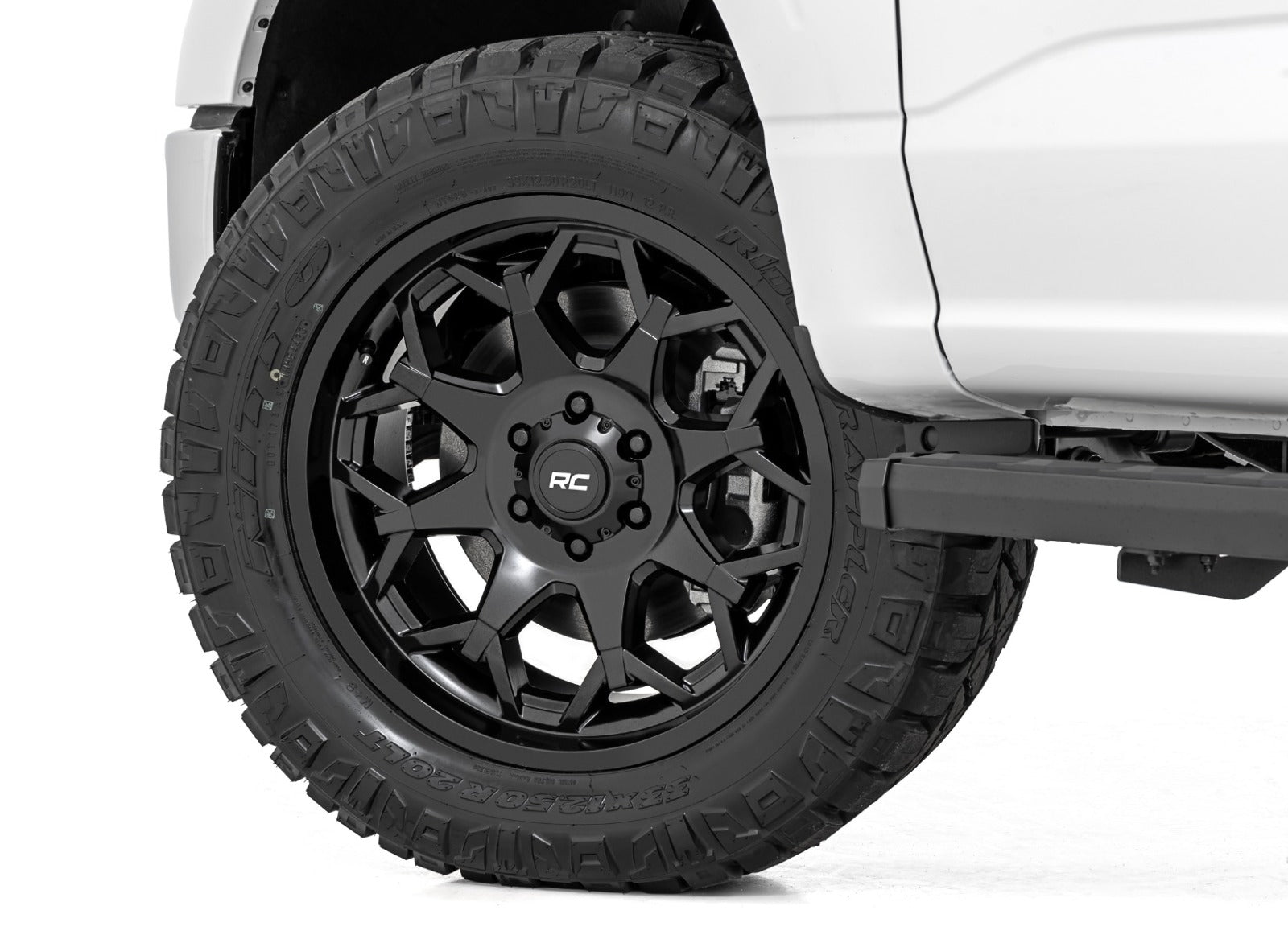 Rough Country 80 Series One-Piece Wheel Semi Gloss Black 20x9 6x135 0mm