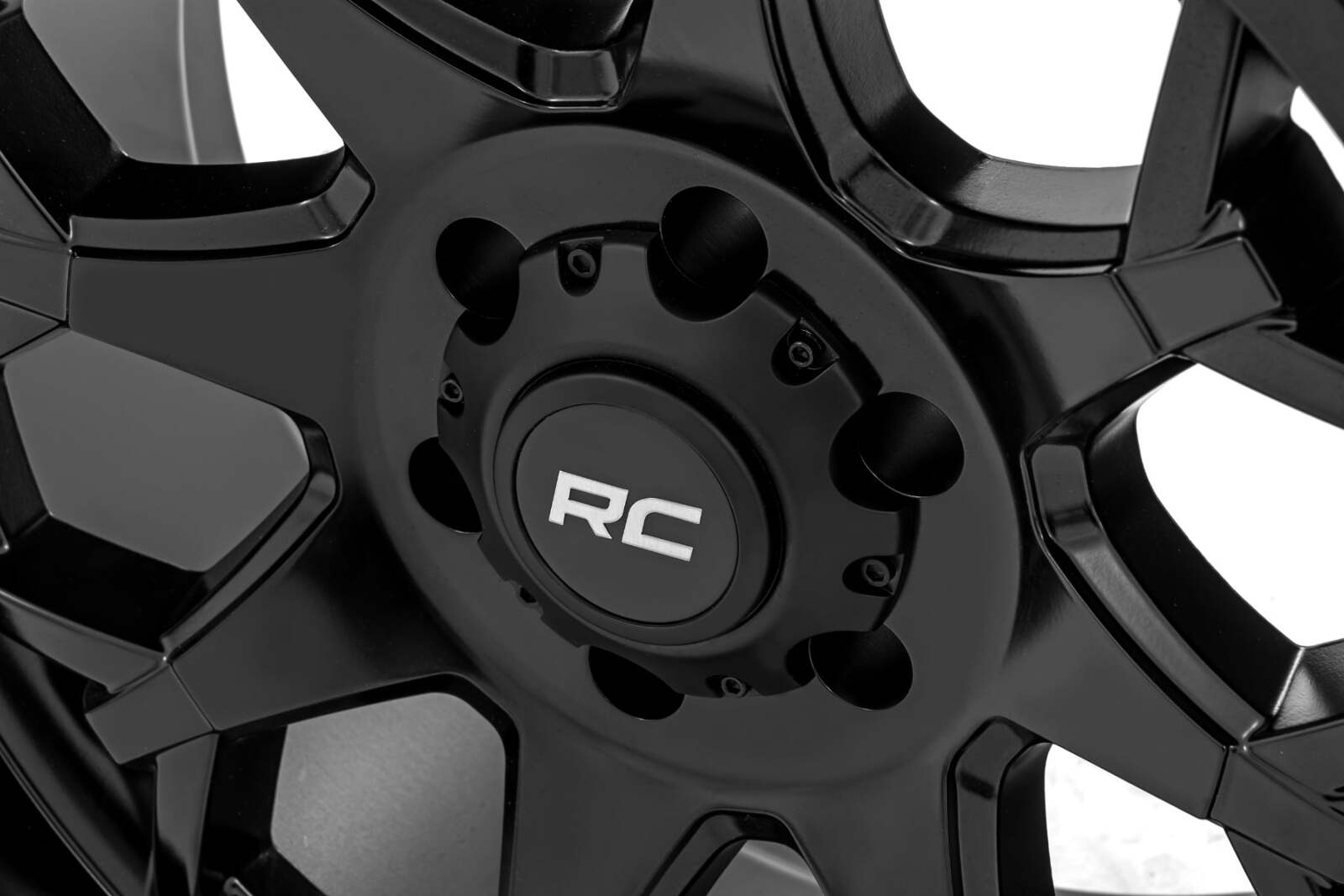 Rough Country 80 Series Wheel One-Piece | Semi Gloss Black | 20x10 | 5x5 | -19mm 80201813A