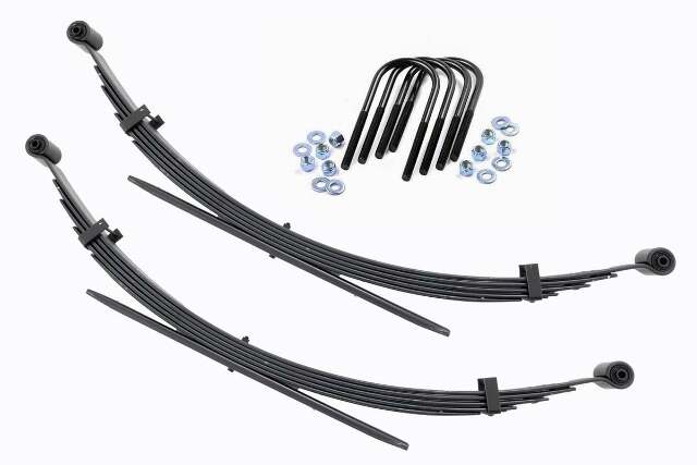Rough Country Rear Leaf Springs 2" Lift Pair Chevy/GMC C20/K20 C25/K25 77-87 8036Kit