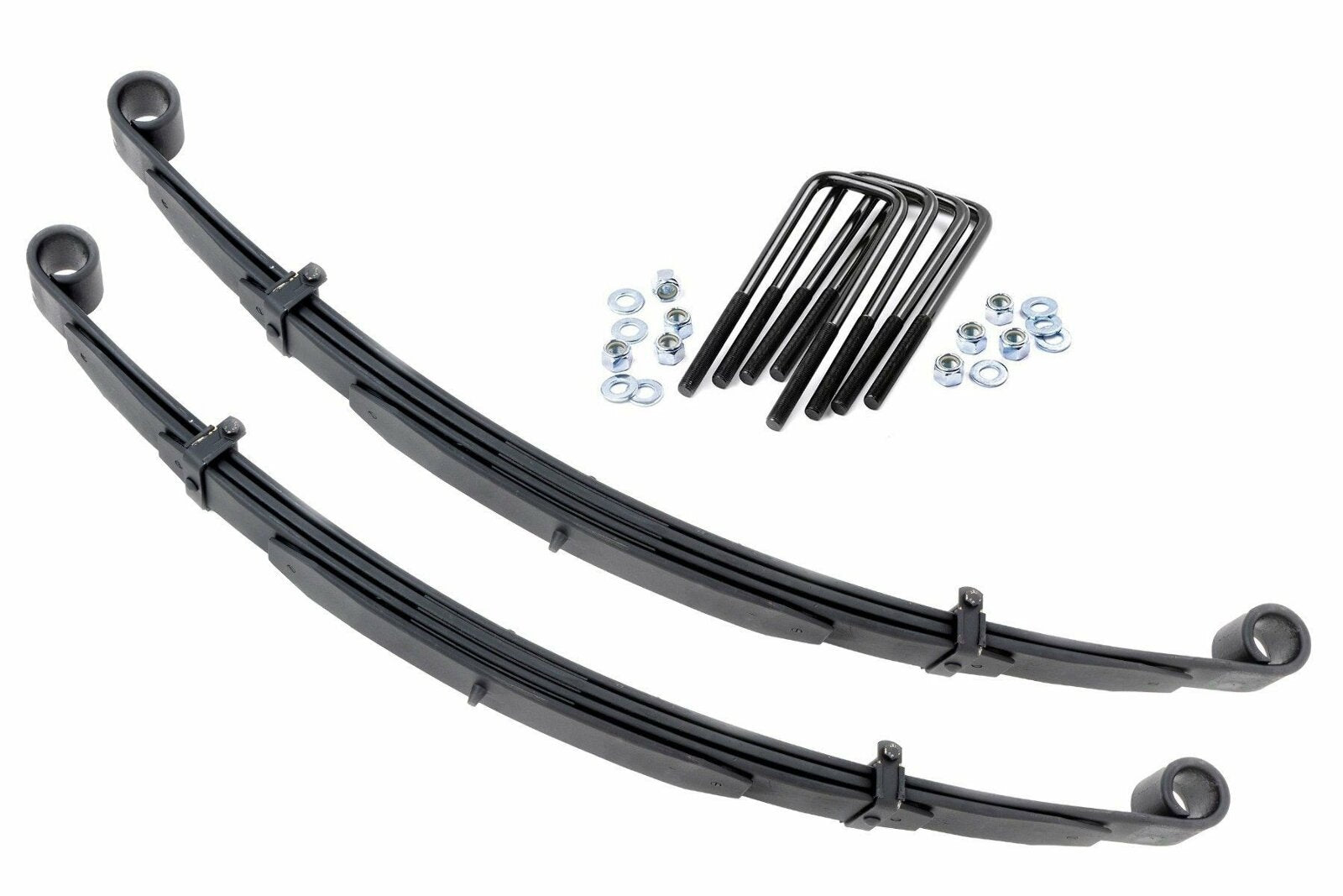 Rough Country Front Leaf Springs 4" Lift Pair For Ford F-250 4WD 1980-1997 -1