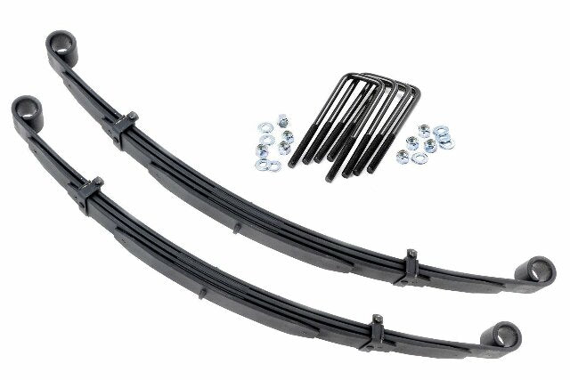 Rough Country Front Leaf Springs 4" Lift Pair For Ford F-250 4wd 1980-1997 8044Kit