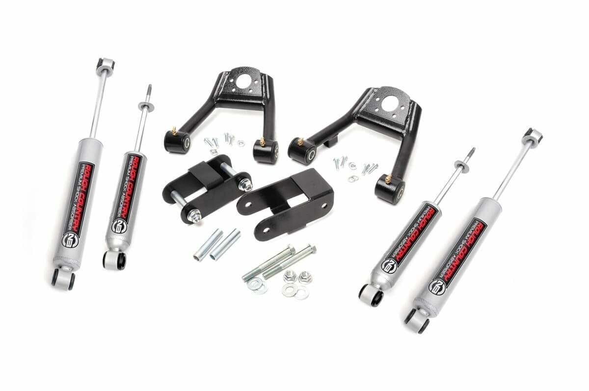 Rough Country 1.5-2" Lift Kit For Nissan D21 Hardbody Truck 4WD 1986-1997 -1