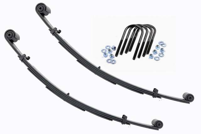 Rough Country Front Leaf Springs 2.5" Lift Pair For Ford Super Duty 4wd 99-04