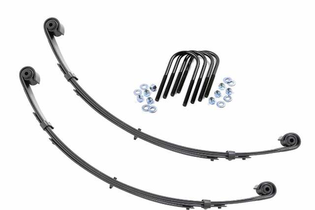 Rough Country Front Leaf Spring Military Wrap 4" Lift For Jeep Wrangler YJ 87-95 8063Kit