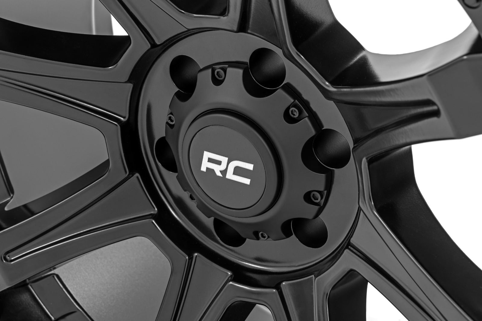 Rough Country 81 Series Wheel One-Piece Semi Gloss Black 20x9 6x135 0mm